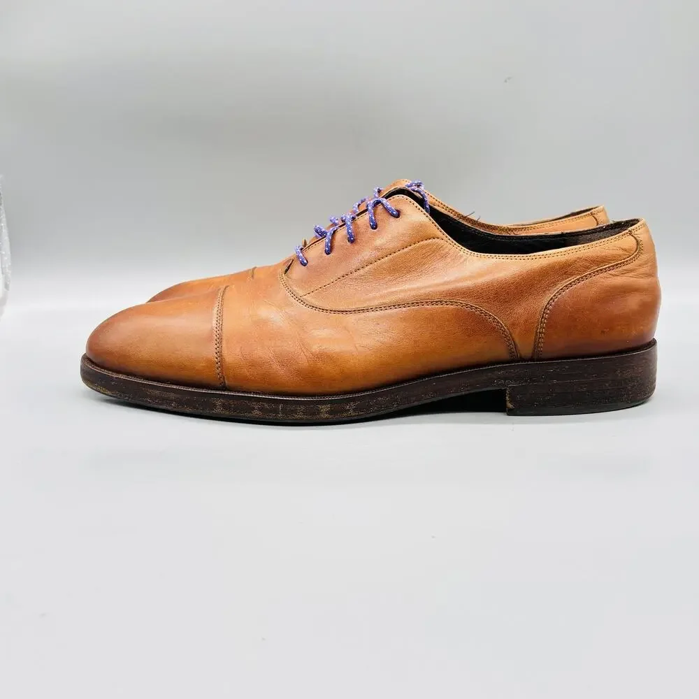 Cole Haan Shoes Mens 10.5 Brown Leather Grand OS Cap Toe Oxford Dress Classic